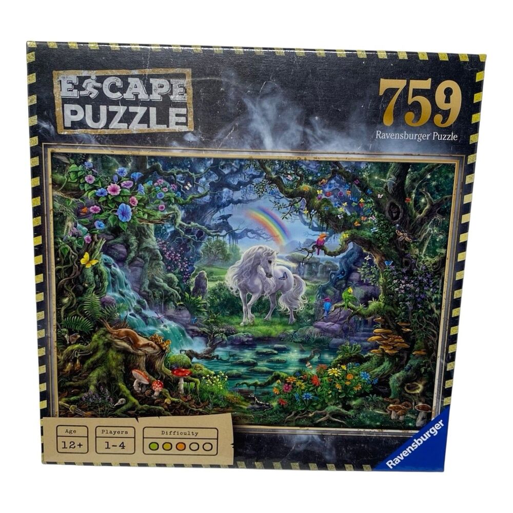 Ravensburger Escape Puzzle The Unicorn 759 Piece Mystery Game New Sealed